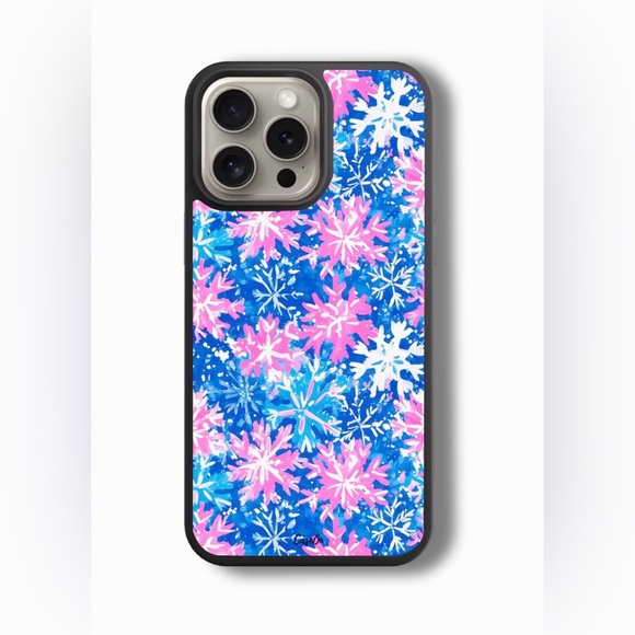 Other - Stylish Blue and Pink Snowflake Phone Case